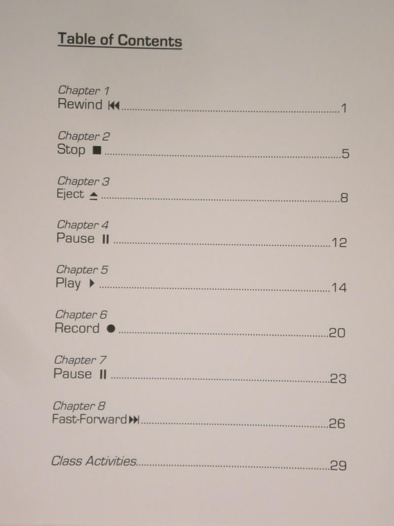 Table of Contents